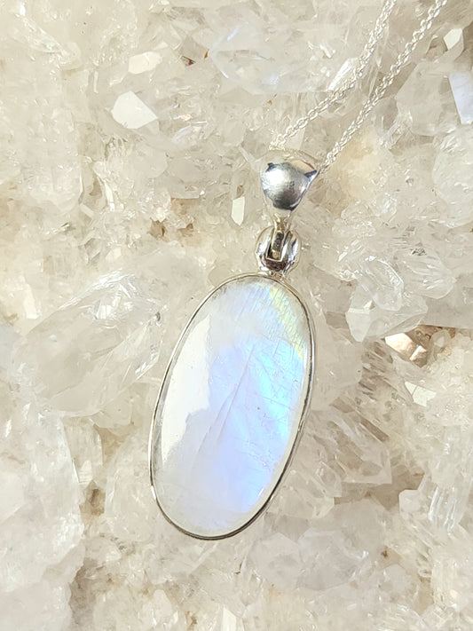 Stirling Silver Moonstone Necklace