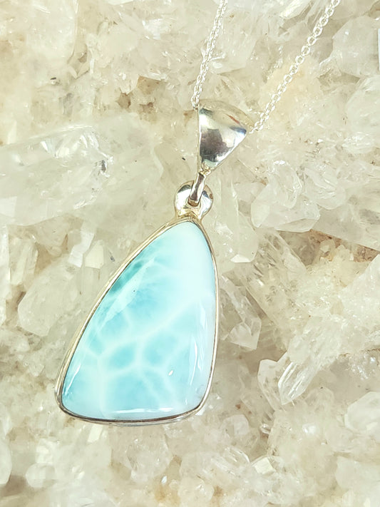 Stirling Silver Larimar Necklace