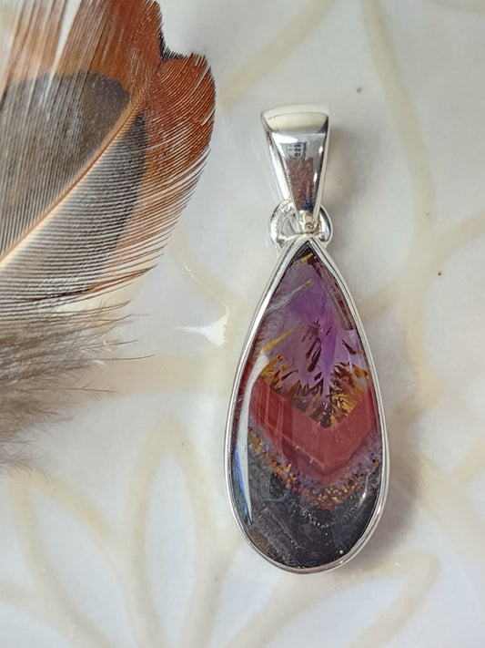 Cacoxenite Stirling Silver S925 Pendant