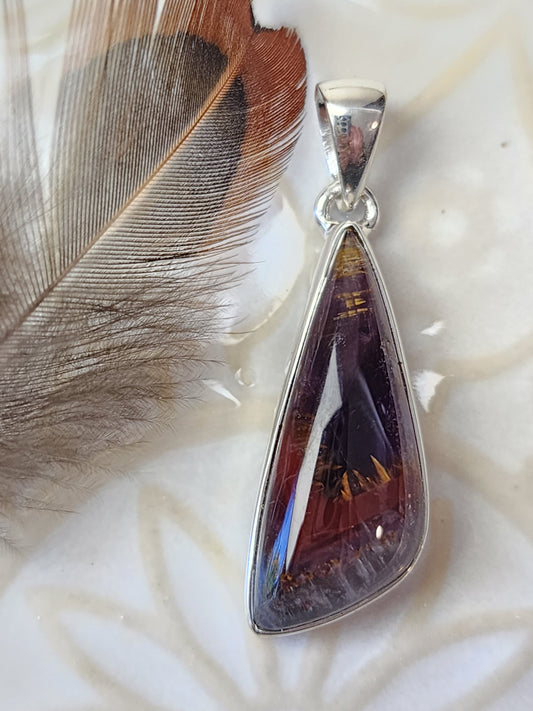 Cacoxenite Stirling Silver S925 Pendant