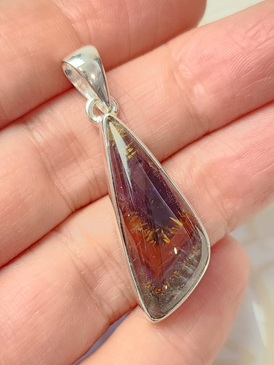 Cacoxenite Stirling Silver S925 Pendant