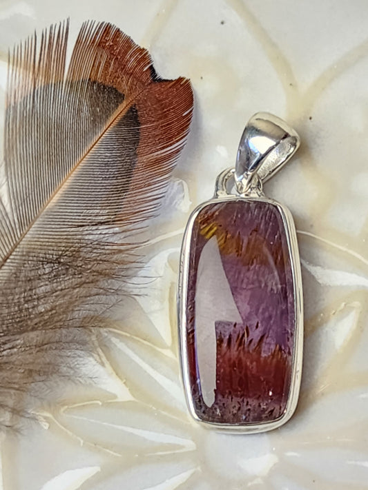 Cacoxenite Stirling Silver S925 Pendant