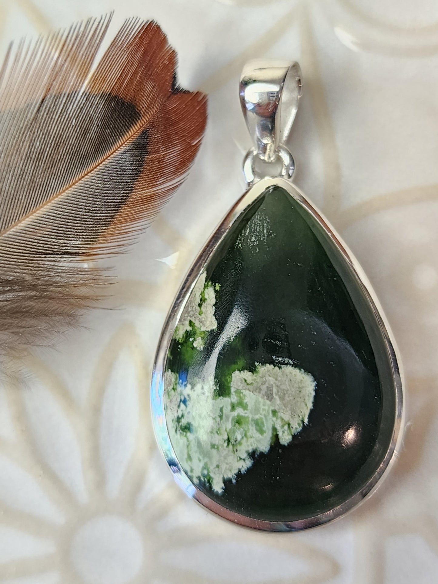 Chrome Chalcedony Stirling Silver S925 Pendant