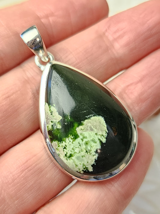 Chrome Chalcedony Stirling Silver S925 Pendant