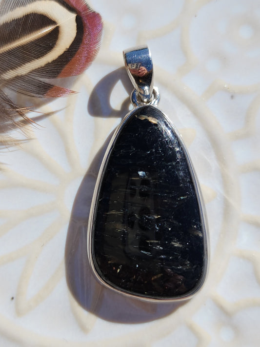 Nuummite Stirling Silver S925 Pendant