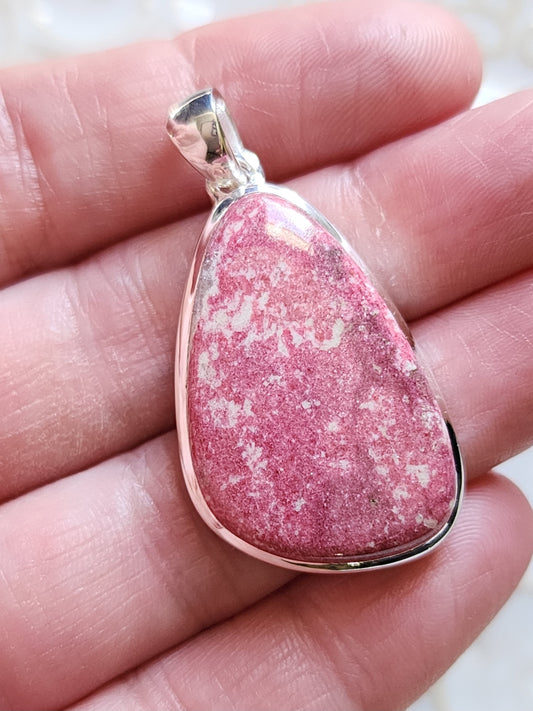 Pink Thulite Stirling Silver S925 Pendant