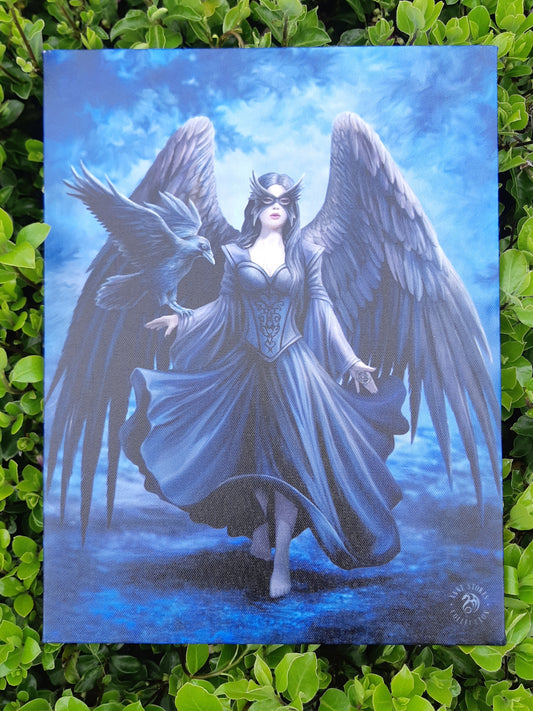 Raven Canvas by Anne Stokes