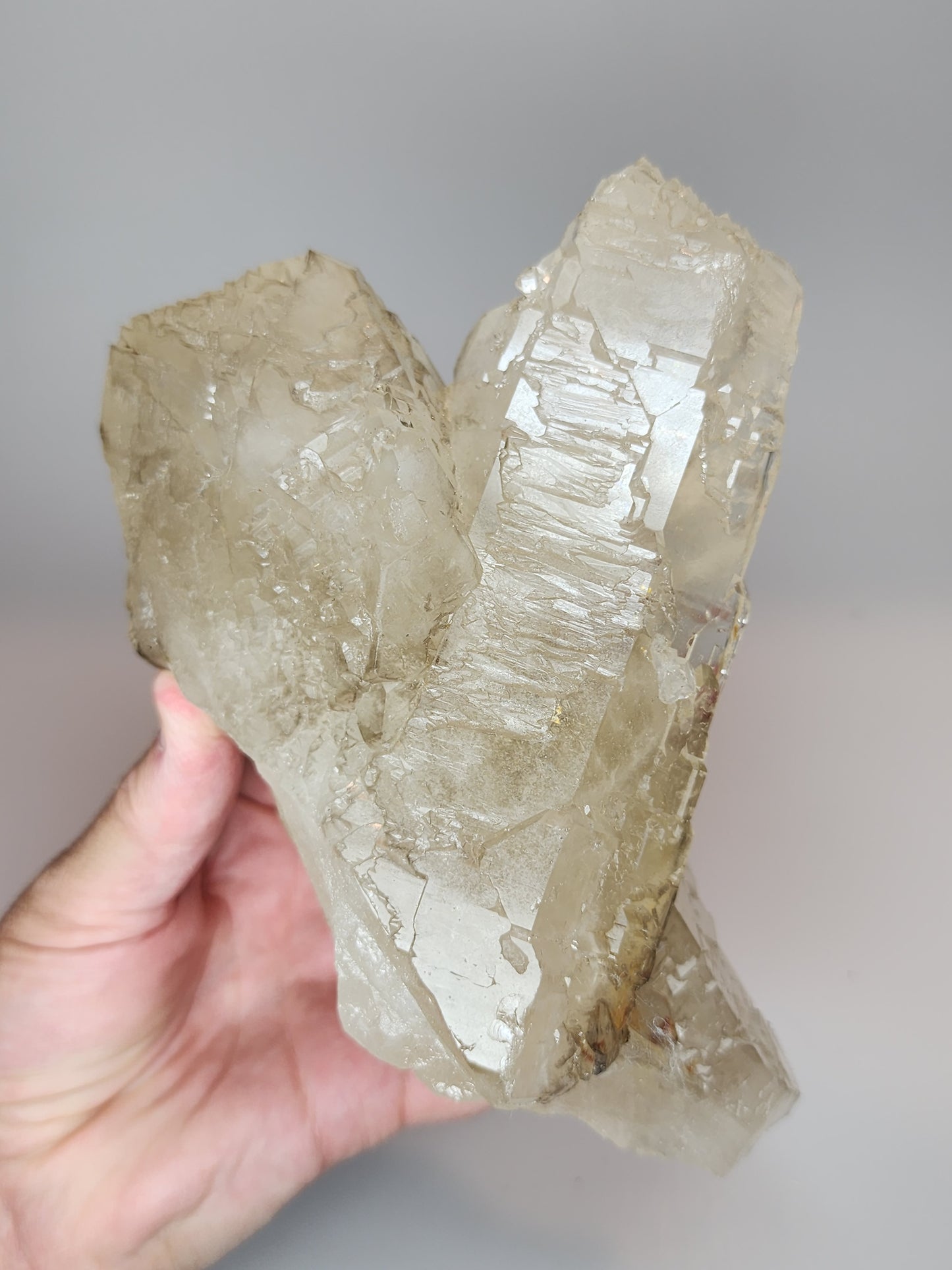 Elestial Smoky Citrine Natural Cluster