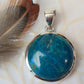 Chrysocolla Stirling Silver S925 Pendant