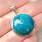 Chrysocolla Stirling Silver S925 Pendant