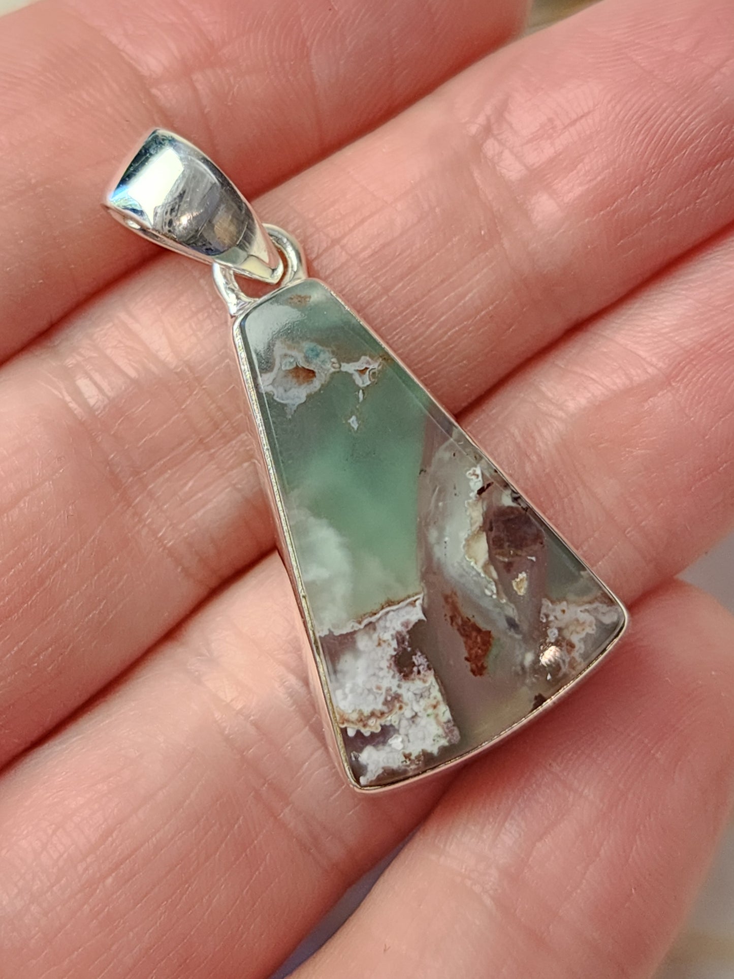 Chrysoprase Stirling Silver S925 Pendant