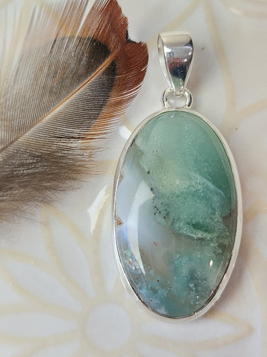 Chrysoprase Stirling Silver S925 Pendant