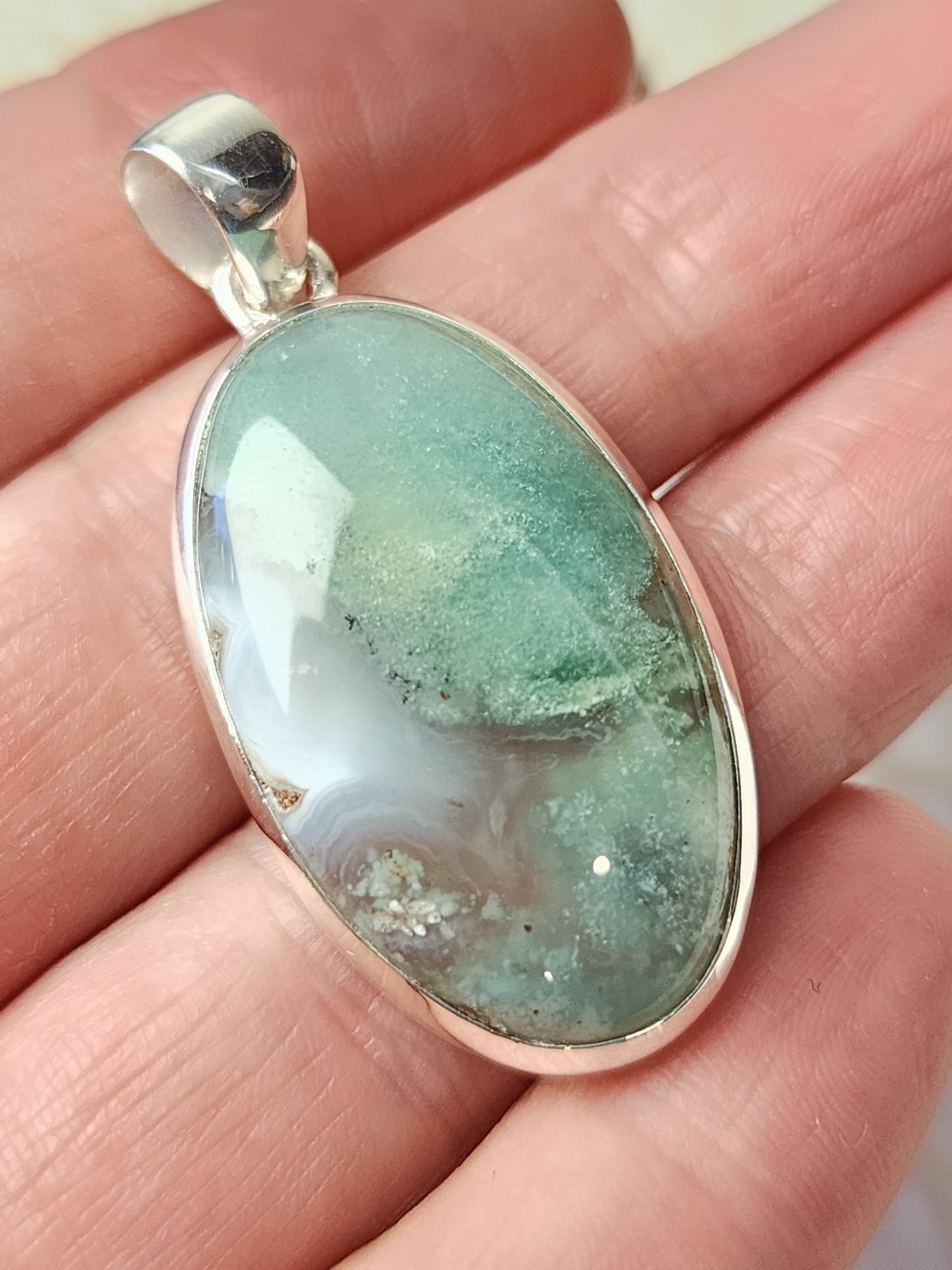 Chrysoprase Stirling Silver S925 Pendant