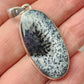 Dendritic White Opal Stirling Silver S925 Pendant