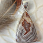 Laguna Agate Stirling Silver S925 Pendant