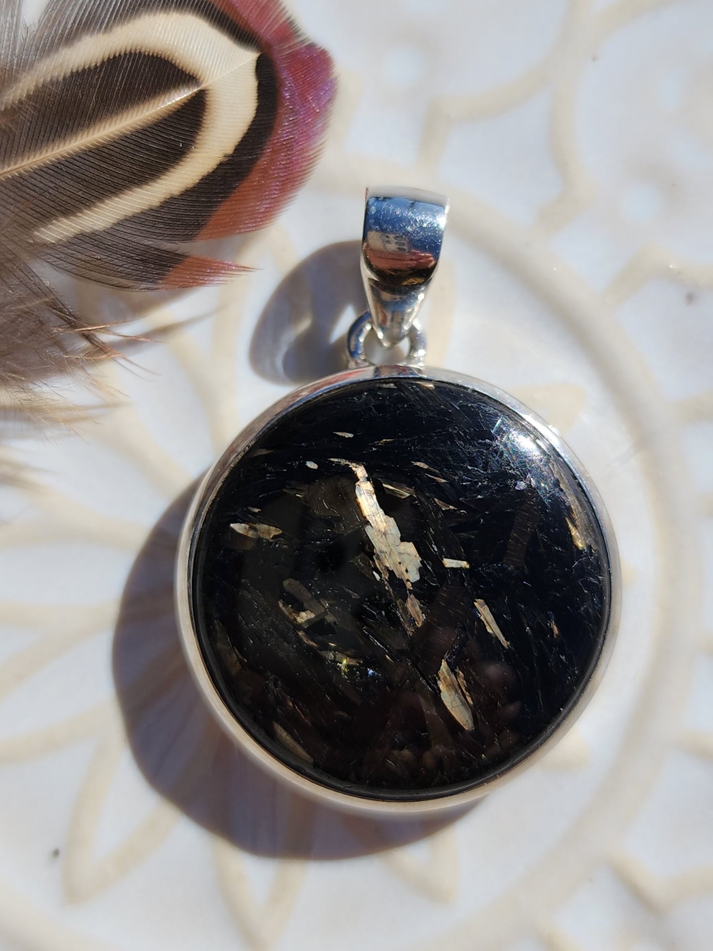 Nuummite Stirling Silver S925 Pendant