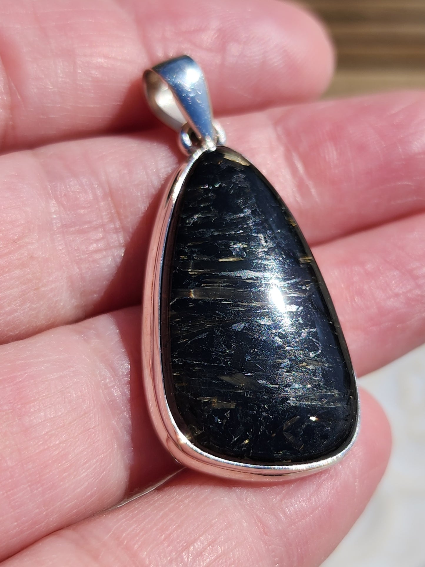 Nuummite Stirling Silver S925 Pendant