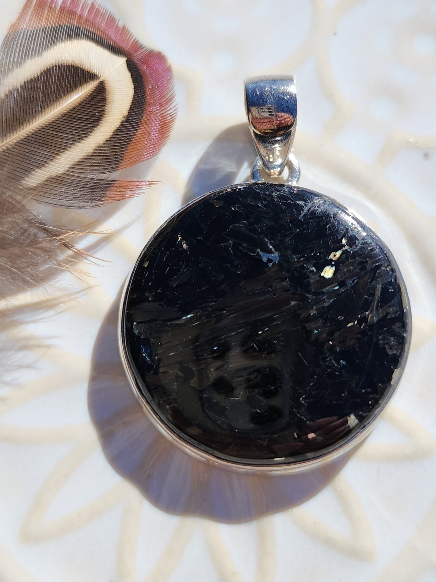 Nuummite Stirling Silver S925 Pendant