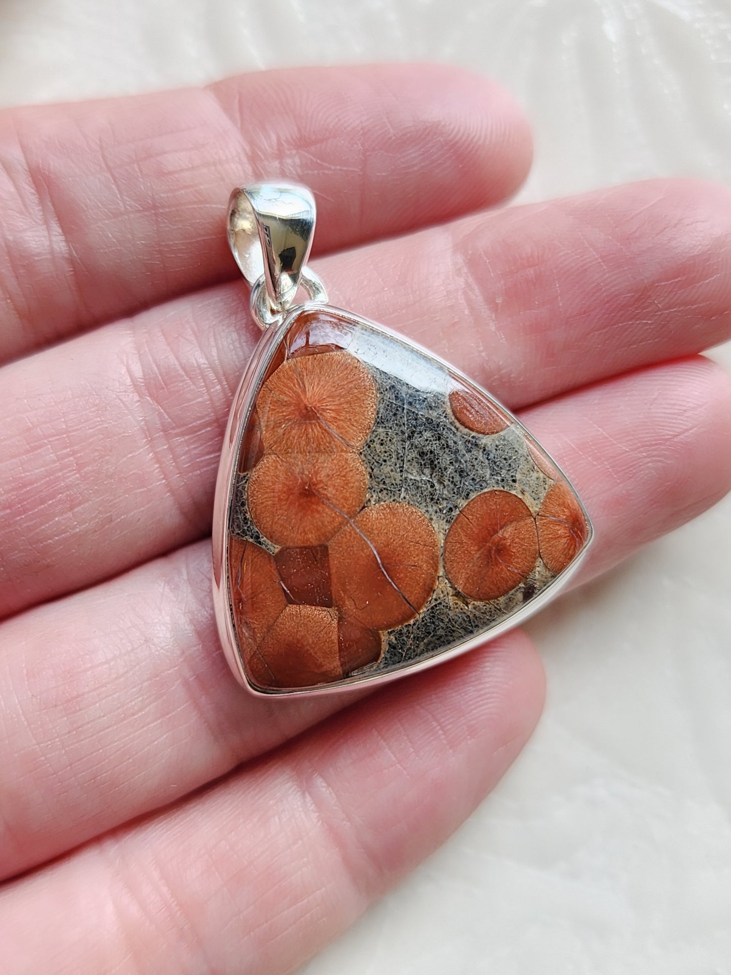 Peanut Obsidian Stirling Silver S925 Pendant