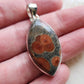 Peanut Obsidian Stirling Silver S925 Pendant