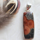 Peanut Obsidian Stirling Silver S925 Pendant