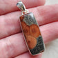 Peanut Obsidian Stirling Silver S925 Pendant