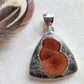 Peanut Obsidian Stirling Silver S925 Pendant