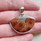 Peanut Obsidian Stirling Silver S925 Pendant