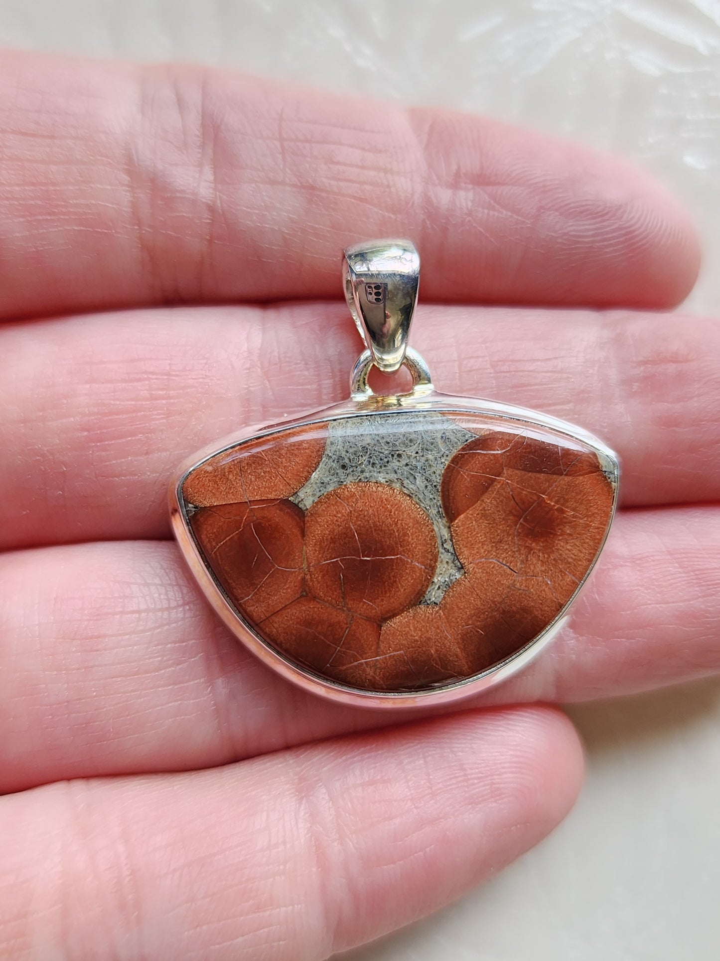 Peanut Obsidian Stirling Silver S925 Pendant