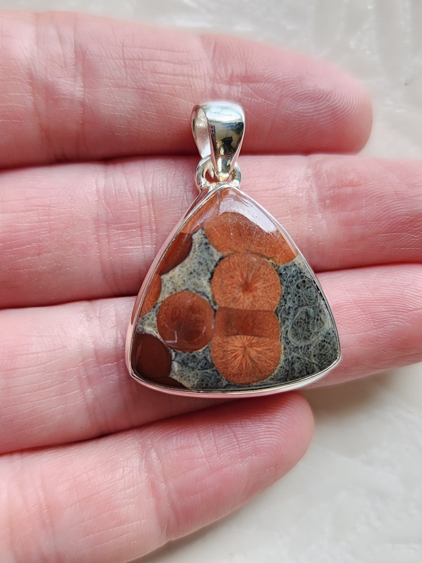 Peanut Obsidian Stirling Silver S925 Pendant