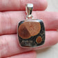 Peanut Obsidian Stirling Silver S925 Pendant