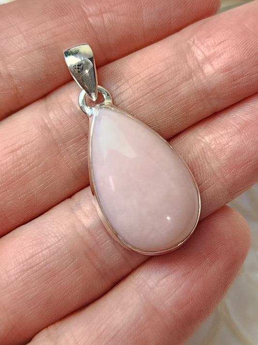 Pink Opal Stirling Silver S925 Pendant