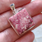 Pink Thulite Stirling Silver S925 Pendant