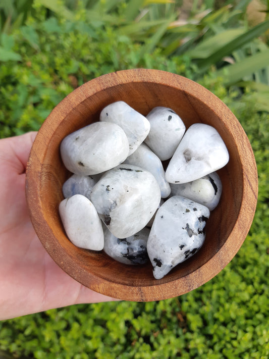 Rainbow Moonstone Tumbles