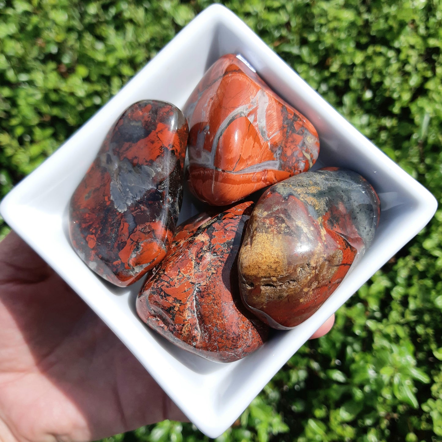 Brecciated Red Jasper Tumbles