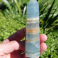 Blue Banded Calcite Point