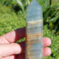 Blue Banded Calcite Point