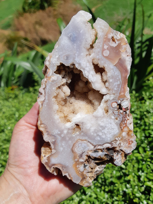 Flower Agate Geode