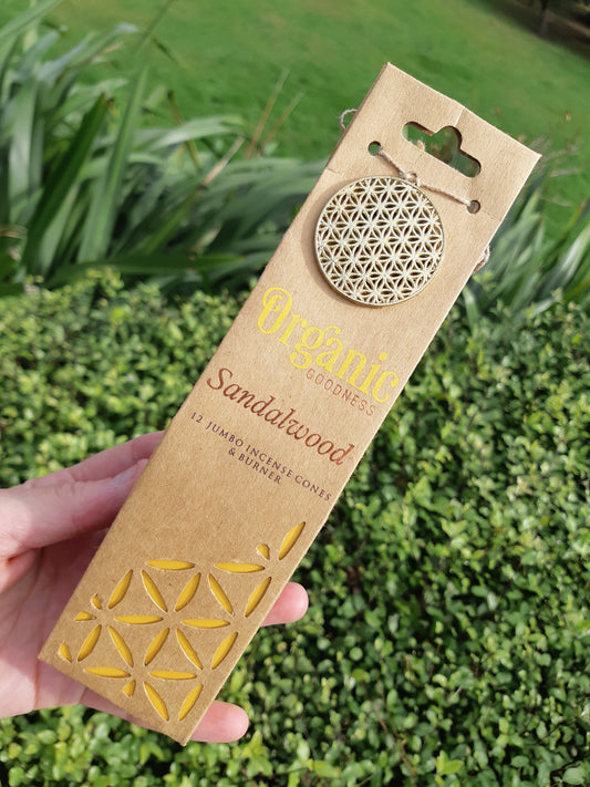 Organic Goodness Incense Cone - Sandalwood