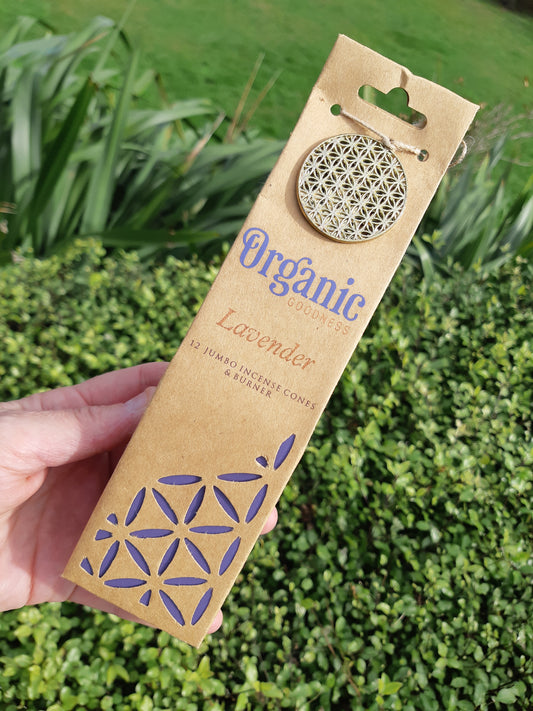 Organic Goodness Incense Cone - Lavender