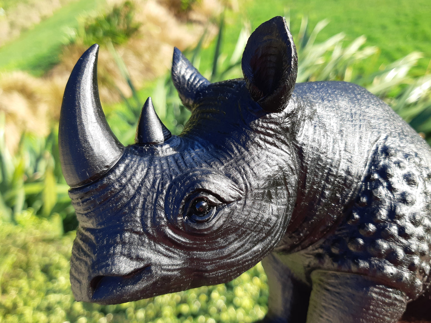 Black Obsidian Rhinoceros