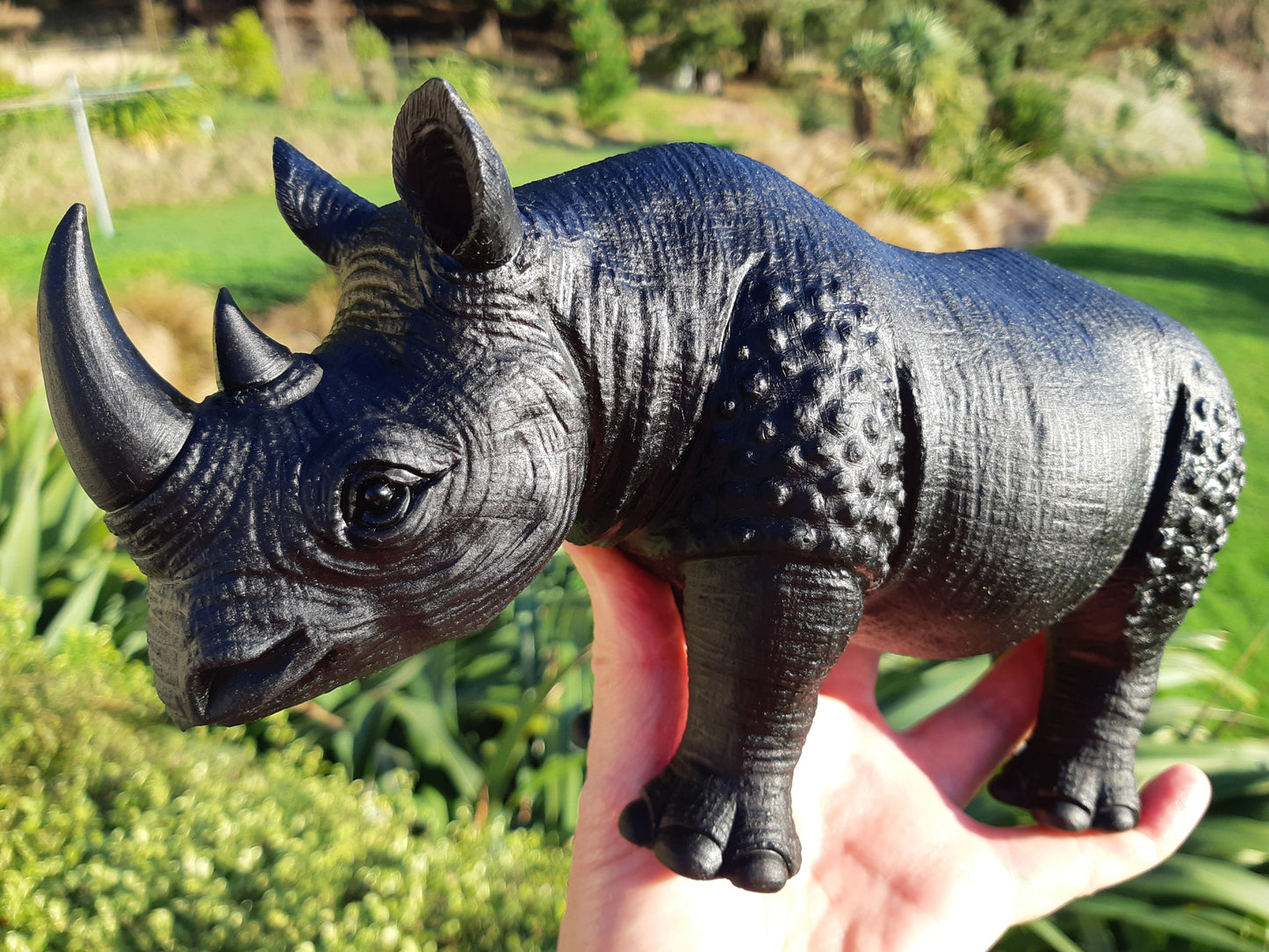 Black Obsidian Rhinoceros