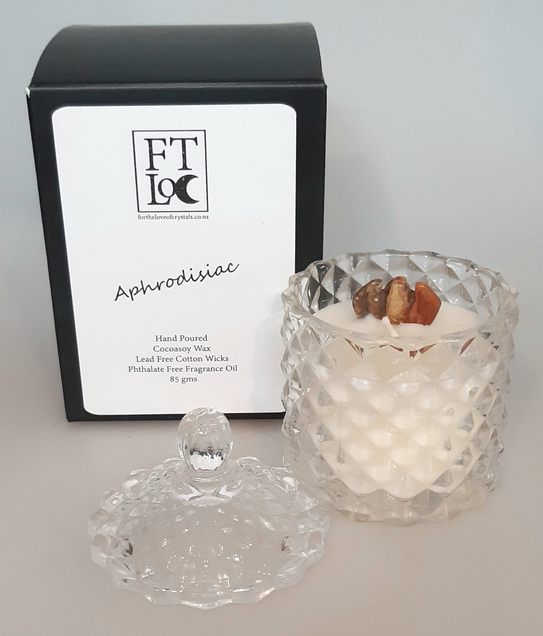 Aphrodisiac Candle For the Love of Crystals