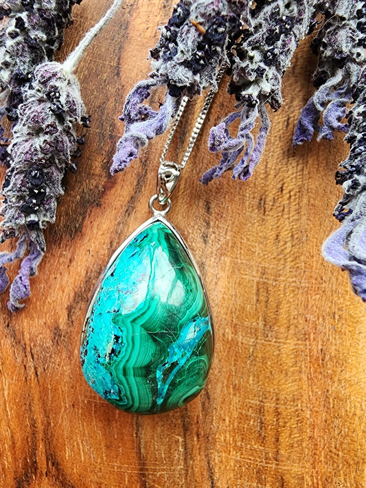 Chrysocolla Malachite Necklace