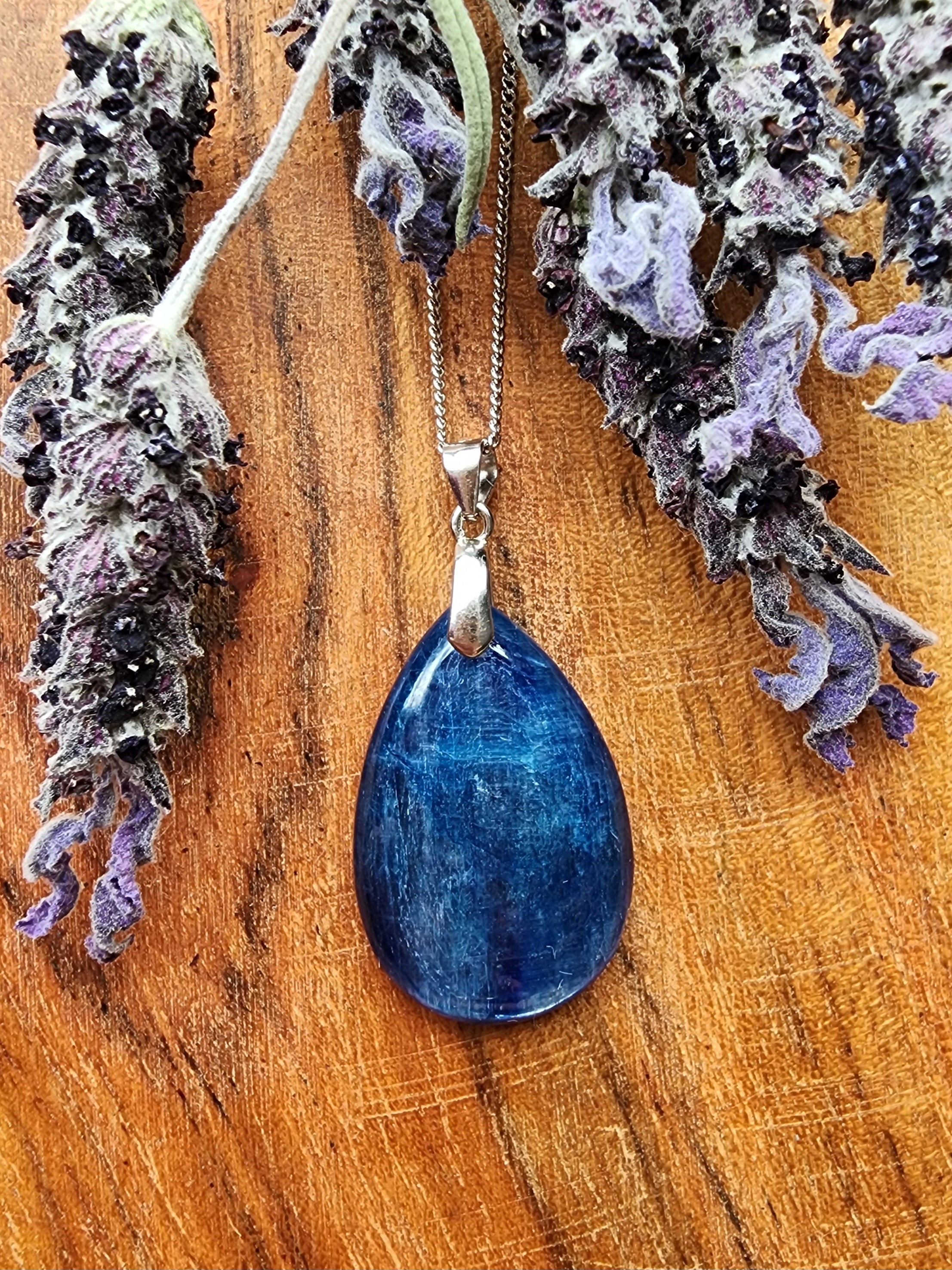 Kyanite pendant outlet necklace